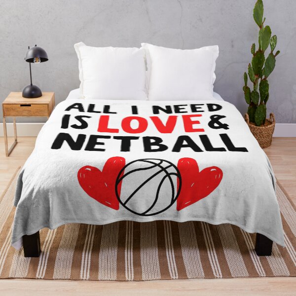 Item preview, All I need is love and netball designed and sold by TheGreenGoat.