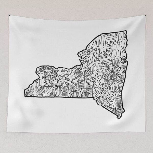 Item preview, Map of Upstate New York designed and sold by Calen  Picard-Carroll.