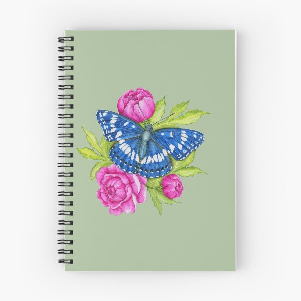 Artikelvorschau, Südlicher weißer Admiralschmetterling auf Pfingstrosen entworfen und verkauft von ColorSplendor.