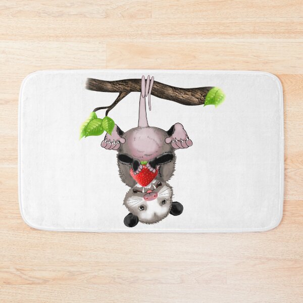 Item preview, Cute possum eats strawberry designed and sold by saf-saf.