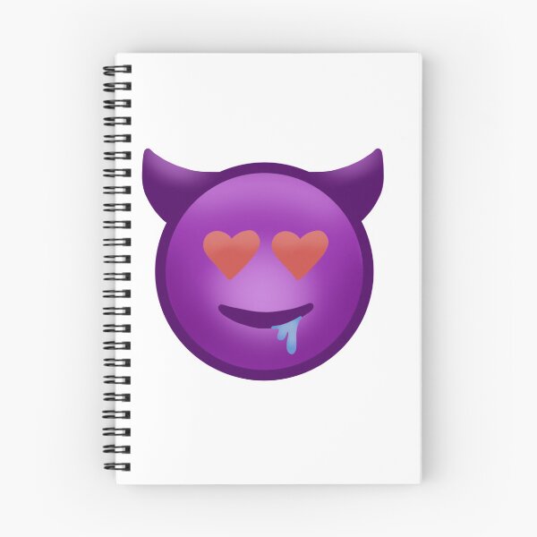 Item preview, heart eyes devil emoji designed and sold by kiley-designs.