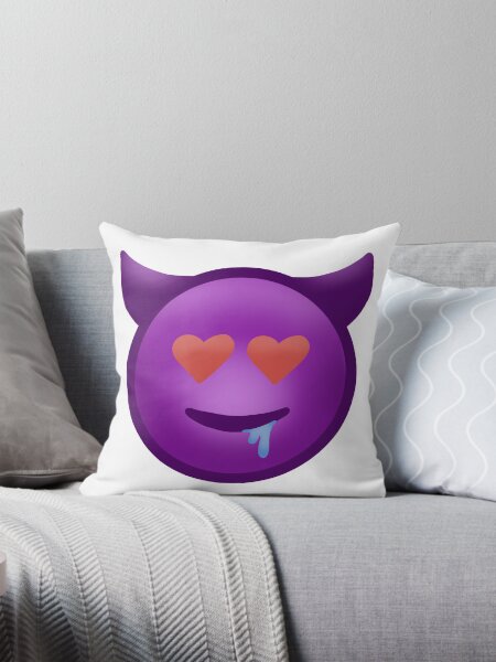 Devil Emoji Pillows Cushions for Sale Redbubble