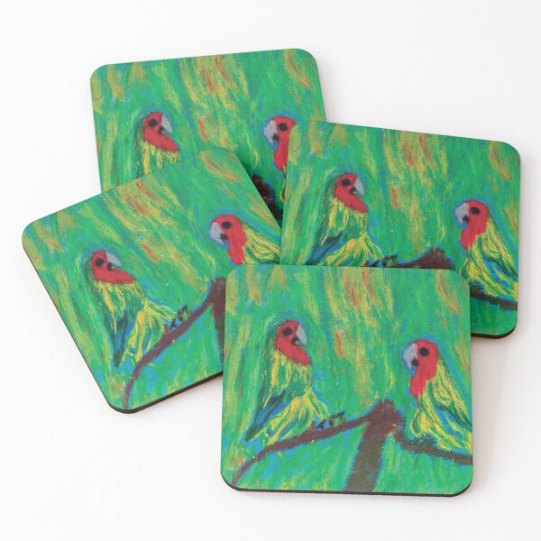 Item preview, Parrots in The Jungle designed and sold by pineappledizajn.