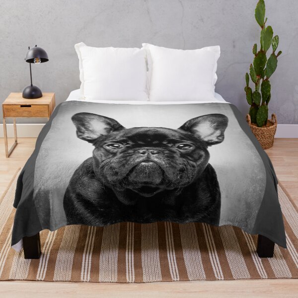 Item preview, French Bulldog Black dog - BW Vintage - D2 designed and sold by DecoVintage.