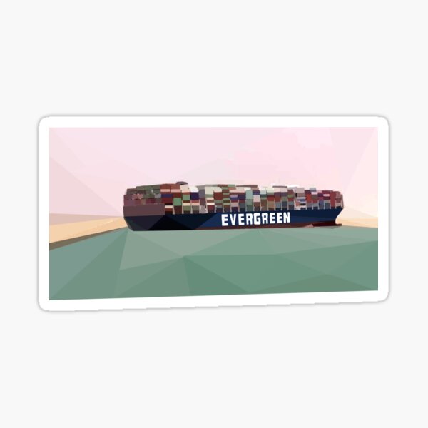 Suez Canal Ever Given Container Ship Sticker
