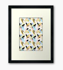 Retro Brush Framed Print
