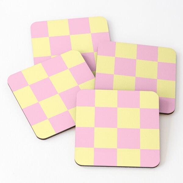 Item preview, Pastel Pink and Yellow Checker Pattern designed and sold by Bumblefuzzies.