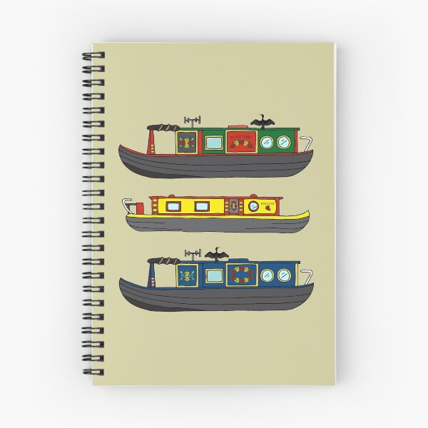 Item preview, Colourful Canal Narrowboats designed and sold by HotHibiscus.