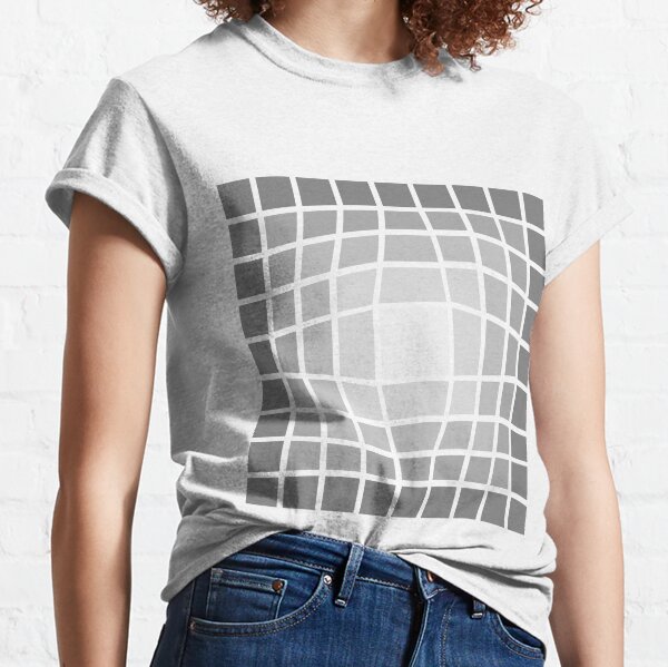 Vasarely Homage 210325C - Greyscale Squares Classic T-Shirt