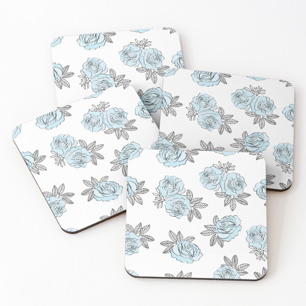 Item preview, Blue roses floral pattern designed and sold by StiAvelli.