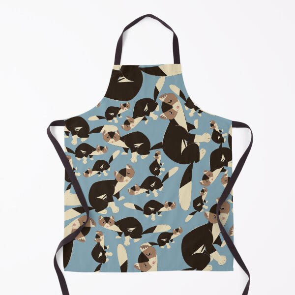 Item preview, Piebald russian sable marten in blue designed and sold by belettelepink.