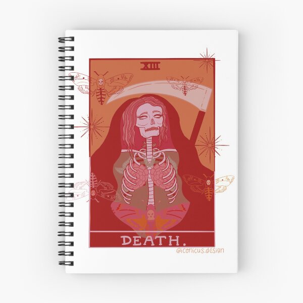 Item preview, Death tarot card design, red designed and sold by iconicus-design.