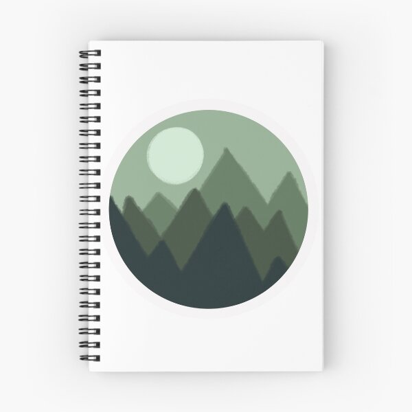 Item preview, Green and Sage Mountain Art  designed and sold by LeahsColorBox.