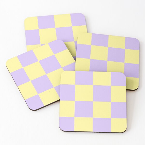 Item preview, Pastel Yellow and Purple Checker Pattern designed and sold by Bumblefuzzies.