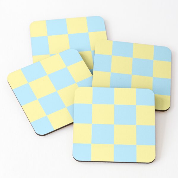 Item preview, Pastel Yellow and Blue Checker Pattern designed and sold by Bumblefuzzies.