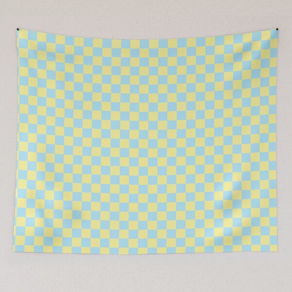 Item preview, Pastel Yellow and Blue Checker Pattern designed and sold by Bumblefuzzies.