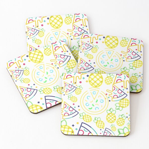 Item preview, Pineapple and Pizza pattern designed and sold by Rainbow Designs.