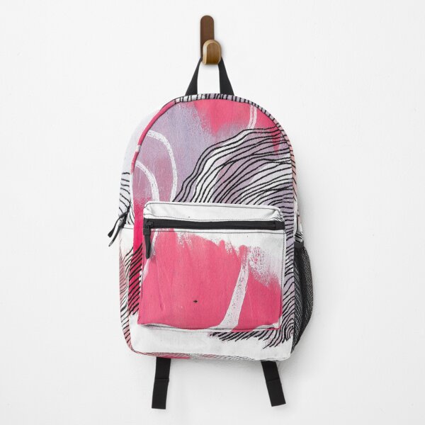 Artikelvorschau, Pink, GROSS, abstrakt, weiß, pink, schwarz, einfach, minimalistisch, minimalistisch, Dekor, Büro, Studio, Pastellfarben, Frau, Acryl entworfen und verkauft von Tigeronfire.