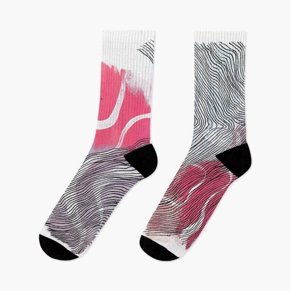 Artikelvorschau, Pink, GROSS, abstrakt, weiß, pink, schwarz, einfach, minimalistisch, minimalistisch, Dekor, Büro, Studio, Pastellfarben, Frau, Acryl entworfen und verkauft von Tigeronfire.