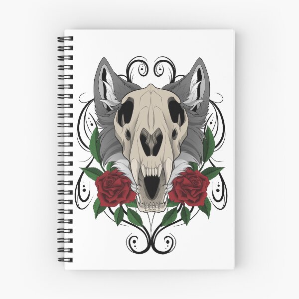 Item preview, Grey wolf skull designed and sold by EJartwork.