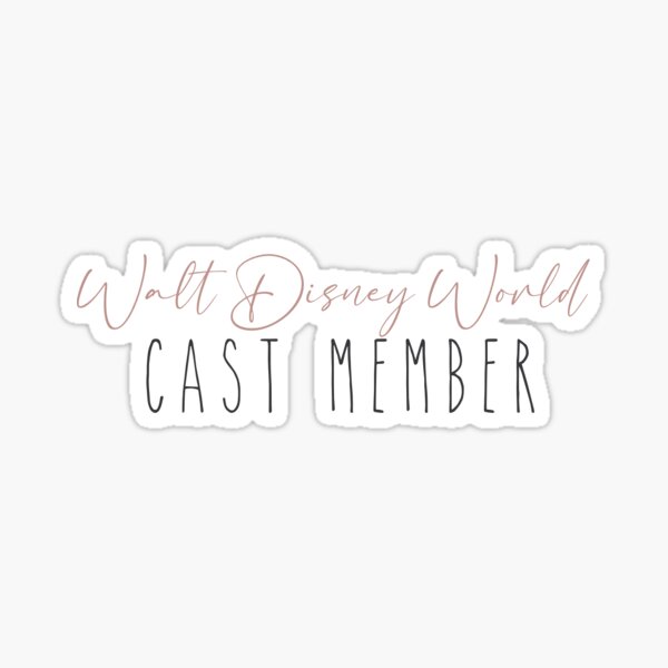 WDW cast member Sticker