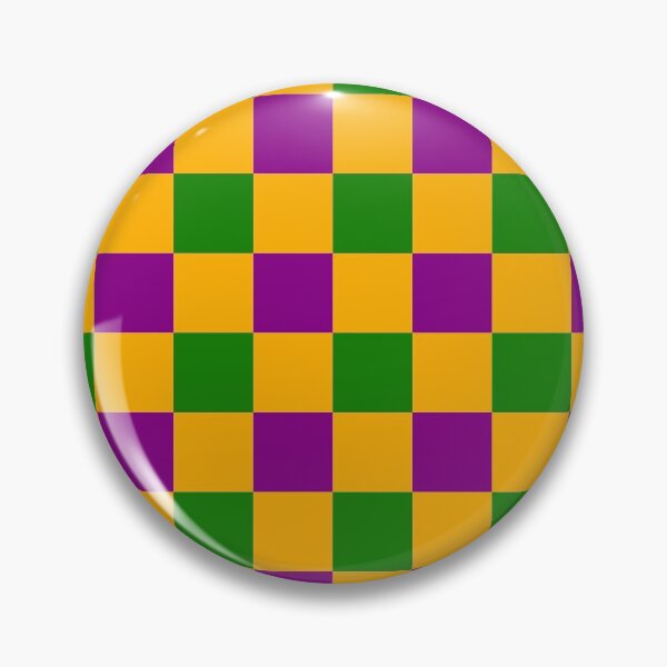 Item preview, Mardi Gras Colors Checker Pattern designed and sold by Bumblefuzzies.