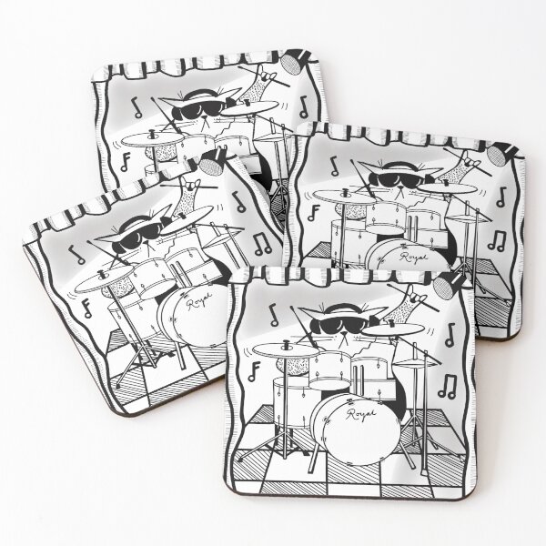 Item preview, D is for Drum Cat designed and sold by BeastlyCat.