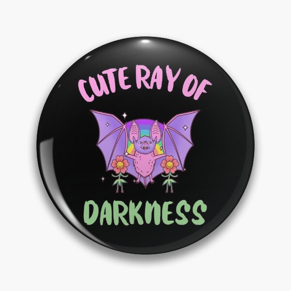 Item preview, Cute Ray Of Darkness - Rainbow Bat - Pastel Goth designed and sold by sableandshadow.