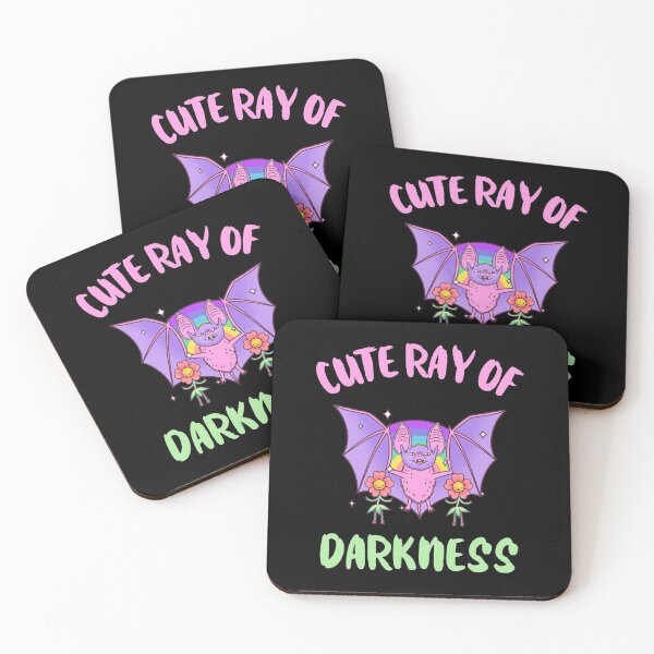 Item preview, Cute Ray Of Darkness - Rainbow Bat - Pastel Goth designed and sold by sableandshadow.