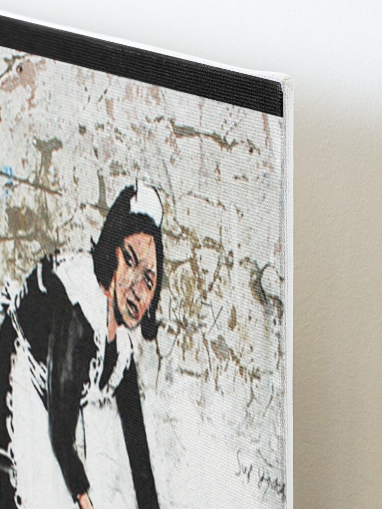 Banksy Sweep It Under The Carpet Maid Mounted Print for Sale by WE-ARE- BANKSY