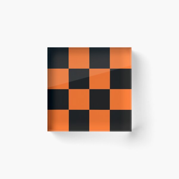 Item preview, Orange and Black Checker Pattern designed and sold by Bumblefuzzies.