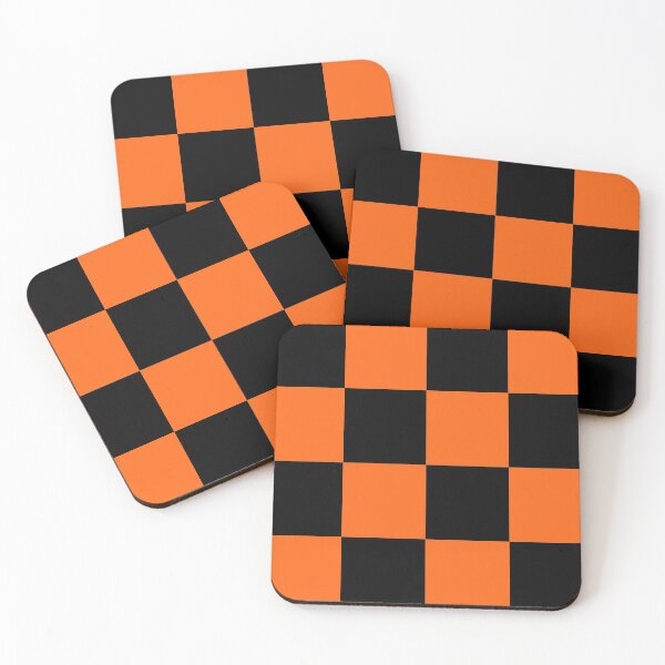 Item preview, Orange and Black Checker Pattern designed and sold by Bumblefuzzies.