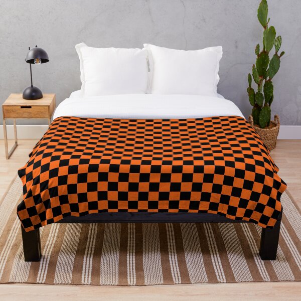 Item preview, Orange and Black Checker Pattern designed and sold by Bumblefuzzies.