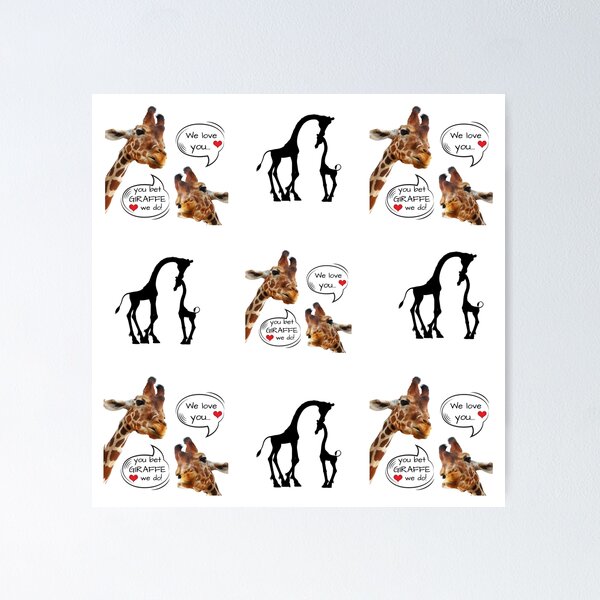Item preview, Giraffe Love designed and sold by Sun Sand & Sea Art.