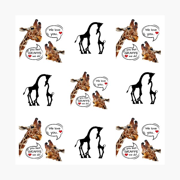 Item preview, Giraffe Love designed and sold by Sun Sand & Sea Art.