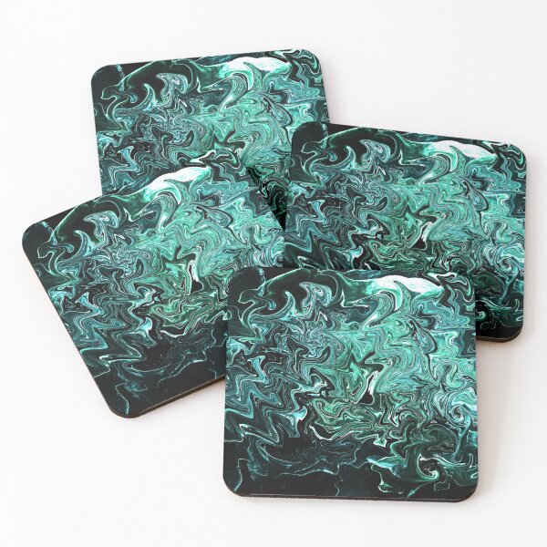 Item preview, Blue and White Paint Pour designed and sold by SkinnyLizard.