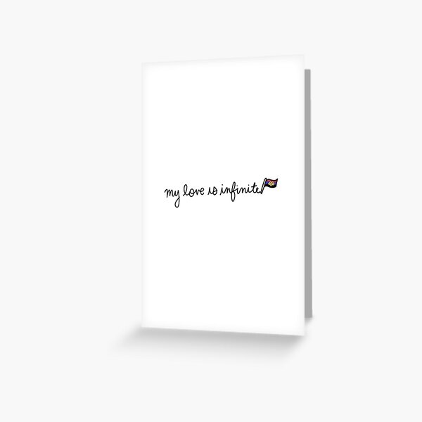 My Love is Infinite - Polyamory Greeting Card