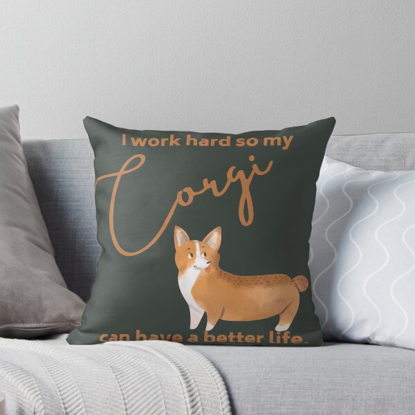 Item preview, Work Hard for Corgi designed and sold by bloominolive.