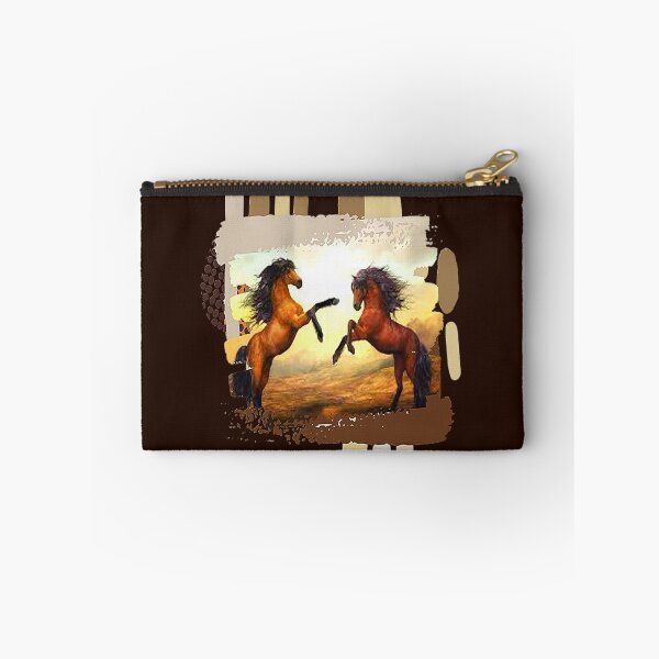 Item preview, Horse calvary Aesthetic Design,  Brown Horses on Abstract Background, for the Equestrian and Horse lover designed and sold by Adri Barnard.