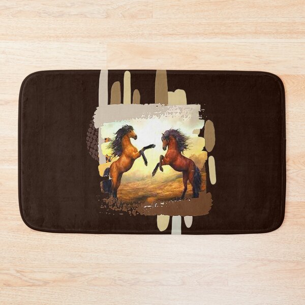Item preview, Horse calvary Aesthetic Design,  Brown Horses on Abstract Background, for the Equestrian and Horse lover designed and sold by Adri Barnard.
