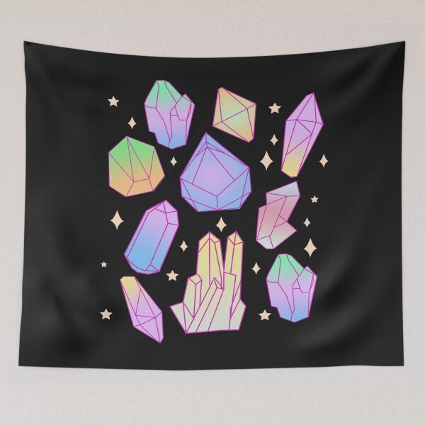 Item preview, Pastel Goth Magical Crystal Waterfall Kawaii Goth Witchy designed and sold by MertieStark.