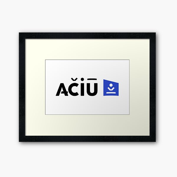 Thank you - Aciu Travel Logo Original Framed Art Print