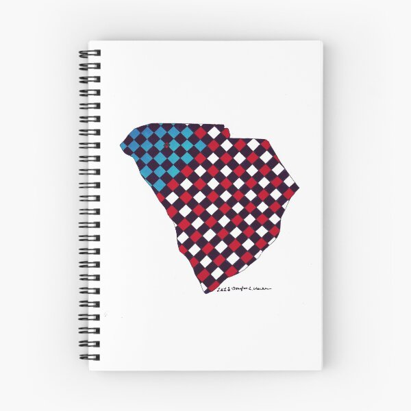 Item preview, Abstract Art - SC State Silhouette with Red, White, and Blue designed and sold by Douglas Walker.