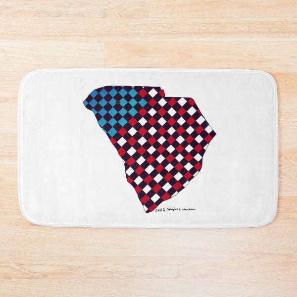Item preview, Abstract Art - SC State Silhouette with Red, White, and Blue designed and sold by Douglas Walker.