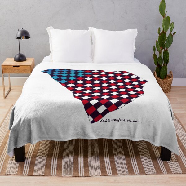 Item preview, Abstract Art - SC State Silhouette with Red, White, and Blue designed and sold by Douglas Walker.