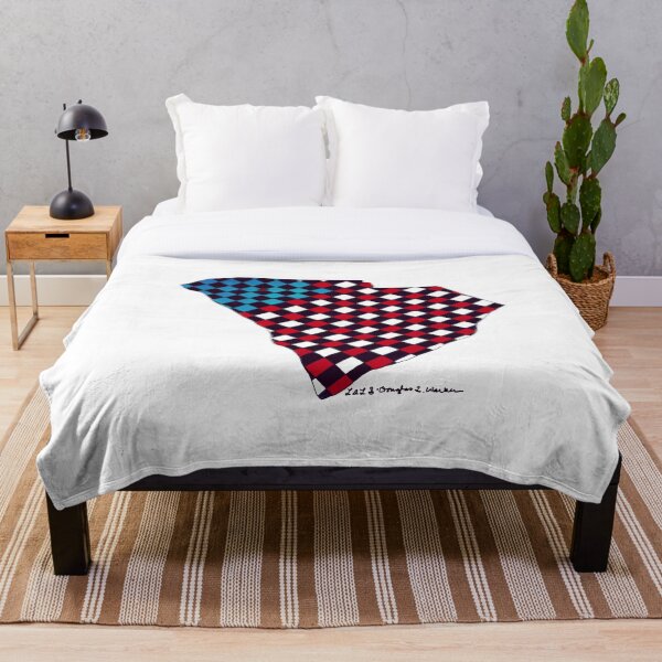Item preview, Arte abstracto - Silueta del estado de SC con rojo, blanco y azul designed and sold by Douglas Walker.
