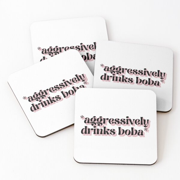 Item preview, Aggressively drinks boba designed and sold by lettersbysid.