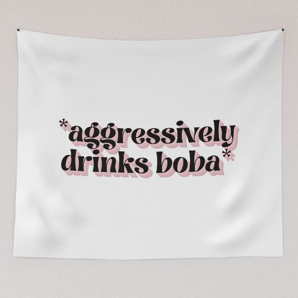 Item preview, Aggressively drinks boba designed and sold by lettersbysid.