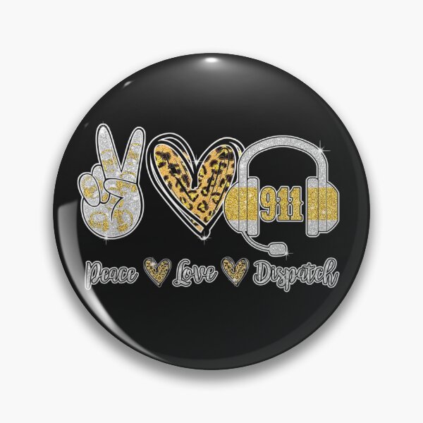 Artikelvorschau, Peace Love 911 Dispatcher Nette Dispatcher Geschenke entworfen und verkauft von MertieStark.
