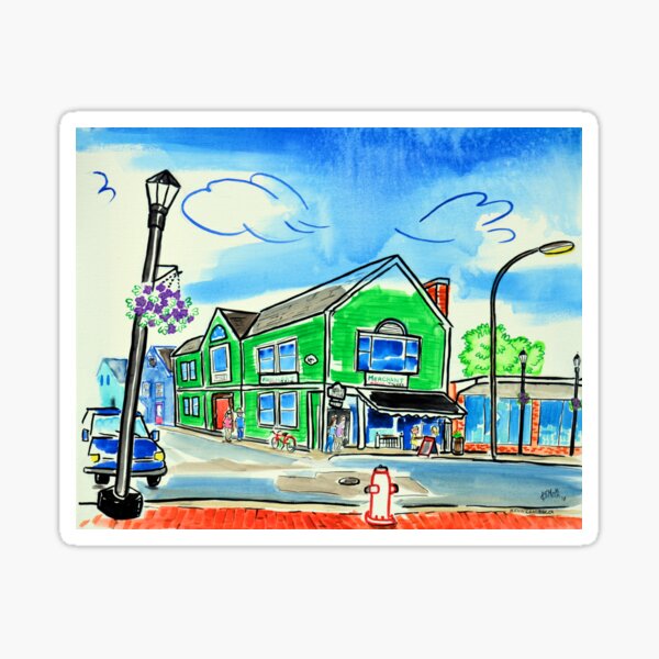 Coffee on the Corner - Coffee Merchant Wolfville Nova Scotia Sticker